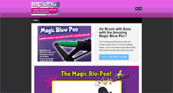 Desktop Screenshot of magicblowpen.com
